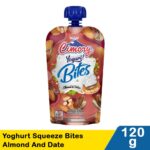 cimory yoghurt squeeze bites almond and date 120g